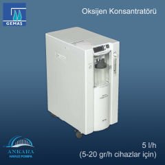 Oksijen Konsantratörü 5 l/h (5-20 gr/h cihazlar için)