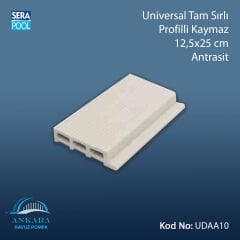 Universal Tam Sırlı Profilli Kaymaz 12,5x25 cm Antrasit