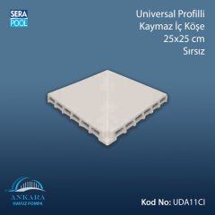 Universal Profilli Kaymaz İç Köşe 25x25 cm Sırsız