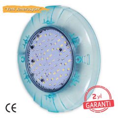 ECOSlimLED Havuz Sualtı Aydınlatma Lambası - Kovansız - Tek Renkli - 72 LED Turkuvaz - 20 W