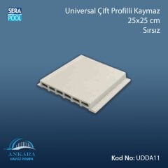 Universal Çift Profilli Kaymaz 25x25 cm Sırsız