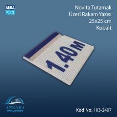 Novita Tutamak Üzeri Rakam Yazısı 25x25 cm Kobalt