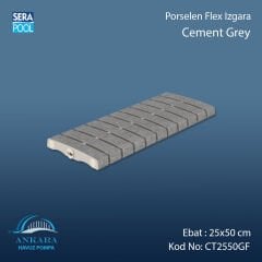 Cement Grey 25x50 cm Flex Izgara