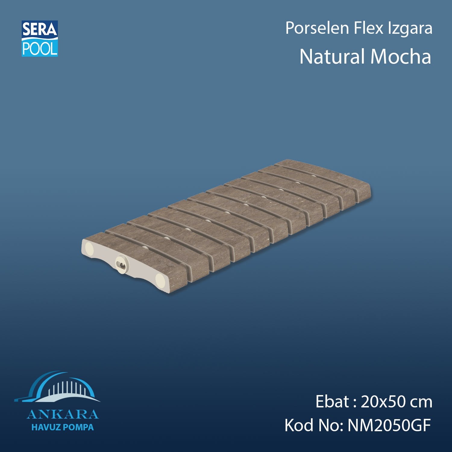 Natural Mocha 15x50 cm Flex Izgara