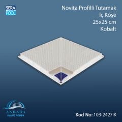 Novita Profilli Tutamak İç Köşe 25x25 cm Kobalt