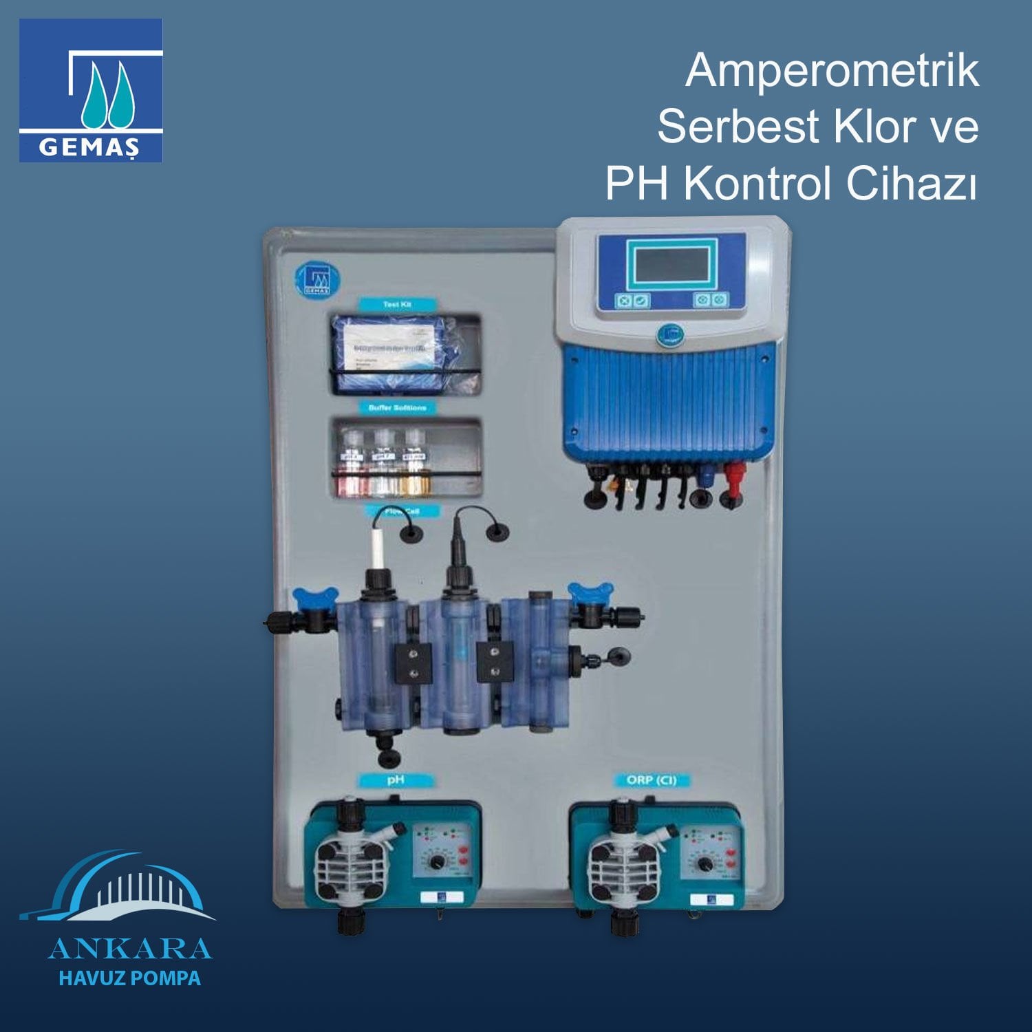 Amperometrik Serbest Klor ve pH Kontrol Cihazı