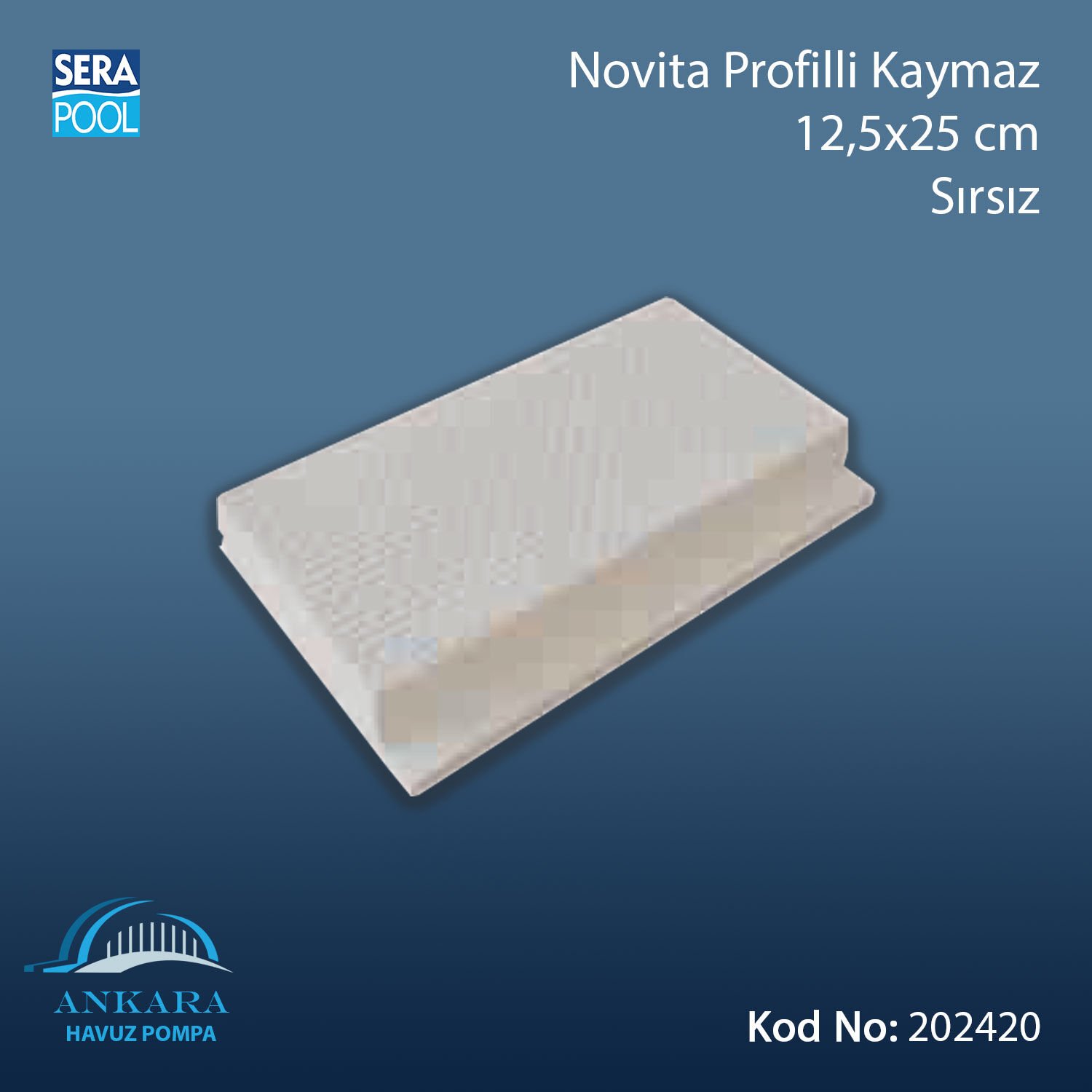 Novita Profilli Kaymaz 12,5x25 cm Sırsız