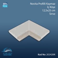 Novita Profilli Kaymaz İç Köşe 12,5x25 cm Sırsız