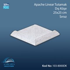 Apache Linear Tutamak Dış Köşe 25x25 cm Sırsız