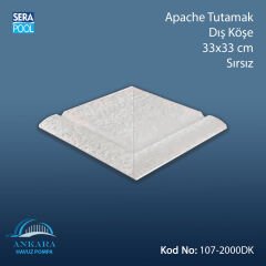 Apache Tutamak Dış Köşe 33x33 cm Sırsız