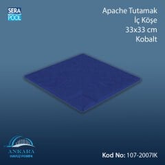 Apache Tutamak İç Köşe 33x33 cm Kobalt