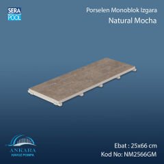 Natural Mocha 25x66 cm Monoblok Izgara