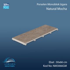 Natural Mocha 30x66 cm Monoblok Izgara