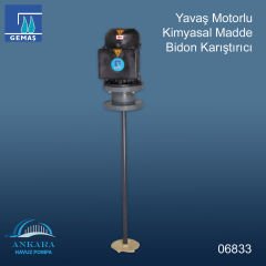 Yavaş Motorlu Kimyasal Madde Bidon Karıştırıcısı