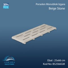 Beige Stone 25x66 cm Monoblok Izgara