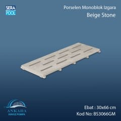 Beige Stone 30x66 cm Monoblok Izgara