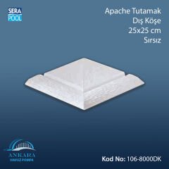 Apache Tutamak Dış Köşe 25x50 cm Sırsız