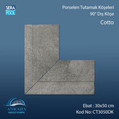 Cotto 30x50 cm 90° Dış Köşe Porselen Tutamak Köşeleri