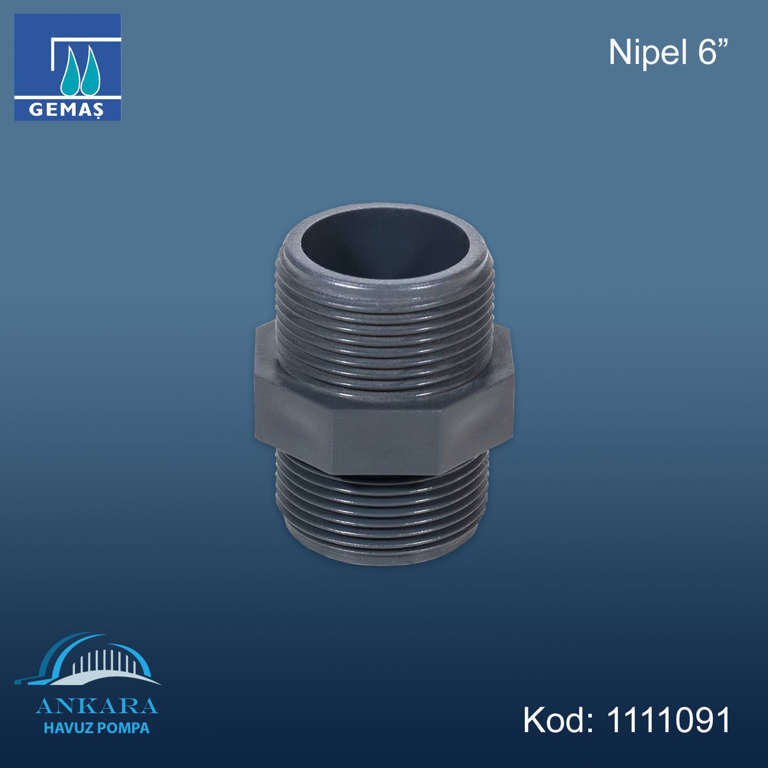 6'' Nipel