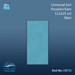 Universal Seri Porselen Karo 12,5x25cm Mavi (m² ile satın alma)