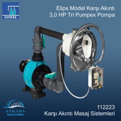 Elips Model Karşı Akıntı 3,0 HP Tri Pumpex Pompa