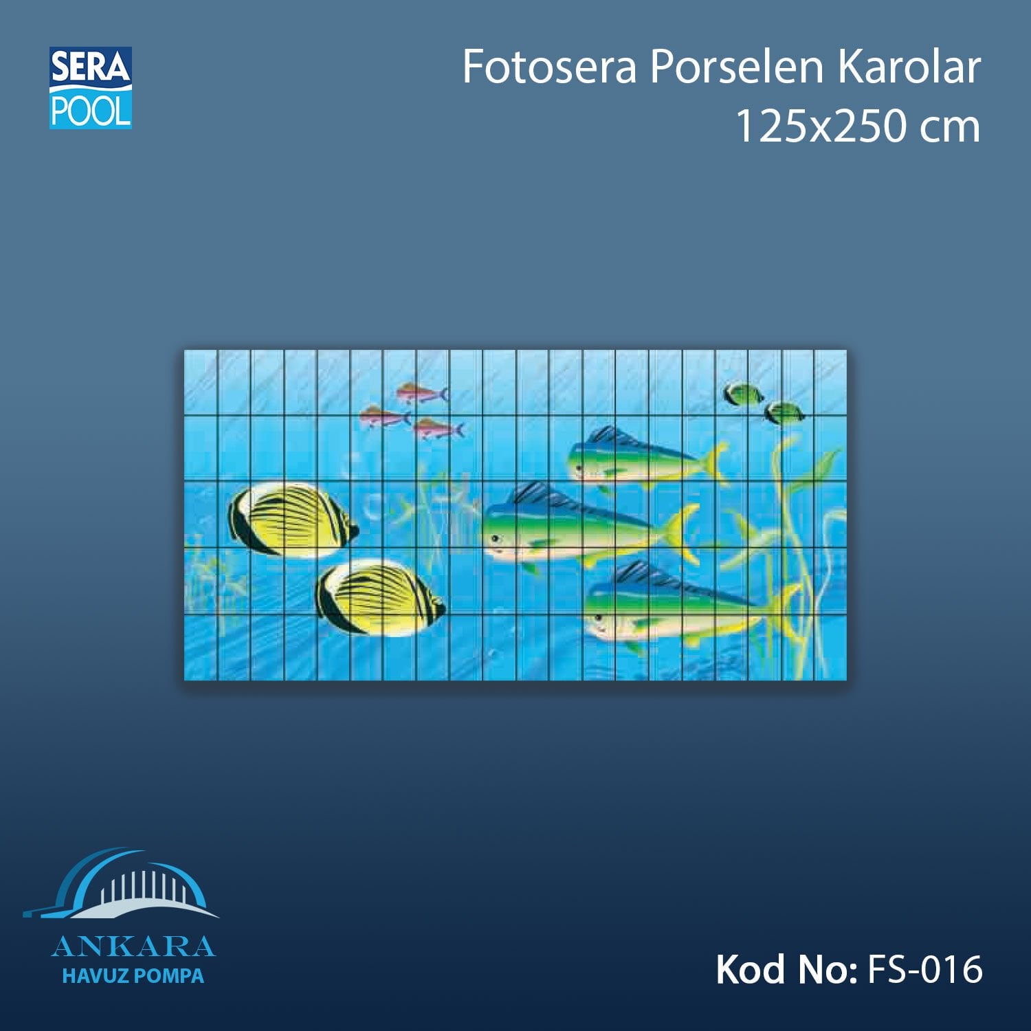 Fotosera Porselen Karolar 125x250cm (m² ile satın alma)
