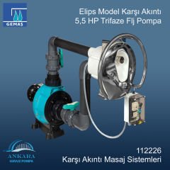 Elips Model Karşı Akıntı 5,5 HP Trifaze Flj Pompa