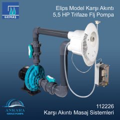 Elips Model Karşı Akıntı 5,5 HP Trifaze Flj Pompa