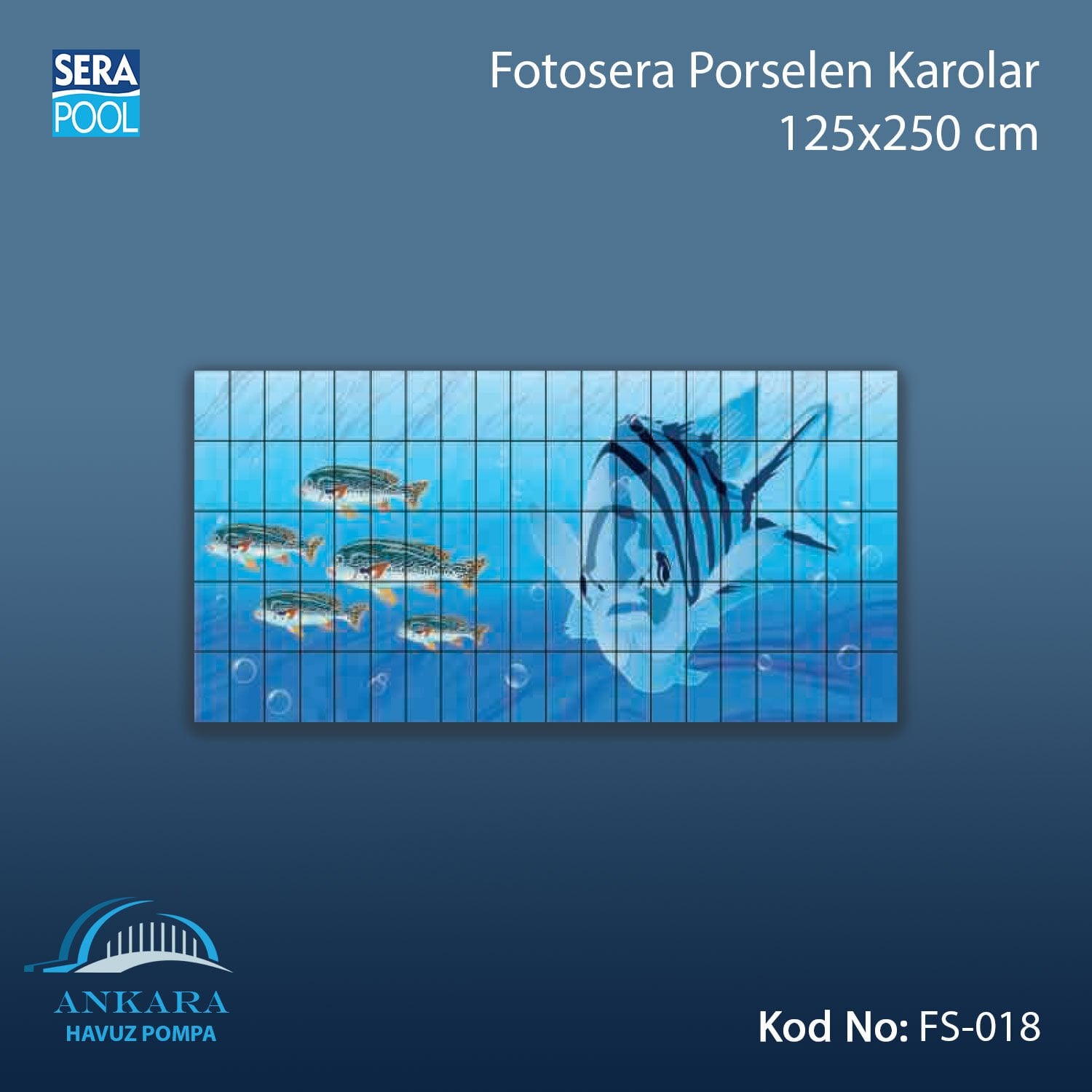 Fotosera Porselen Karolar 125x250cm (m² ile satın alma)