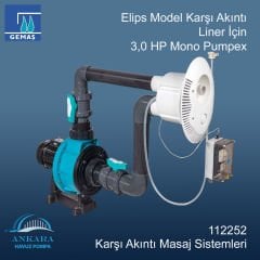 Elips Model Karşı Akıntı Liner İçin 3,0 HP Mono Pumpex Pompa