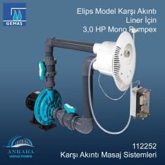 Elips Model Karşı Akıntı Liner İçin 3,0 HP Mono Pumpex Pompa