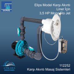 Elips Karşı Akıntı Liner İçin 3,5 HP Mono Flo Jet