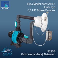 Elips Karşı Akıntı Liner İçin 3,0 HP Trifaze Pumpex