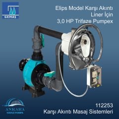 Elips Karşı Akıntı Liner İçin 3,0 HP Trifaze Pumpex