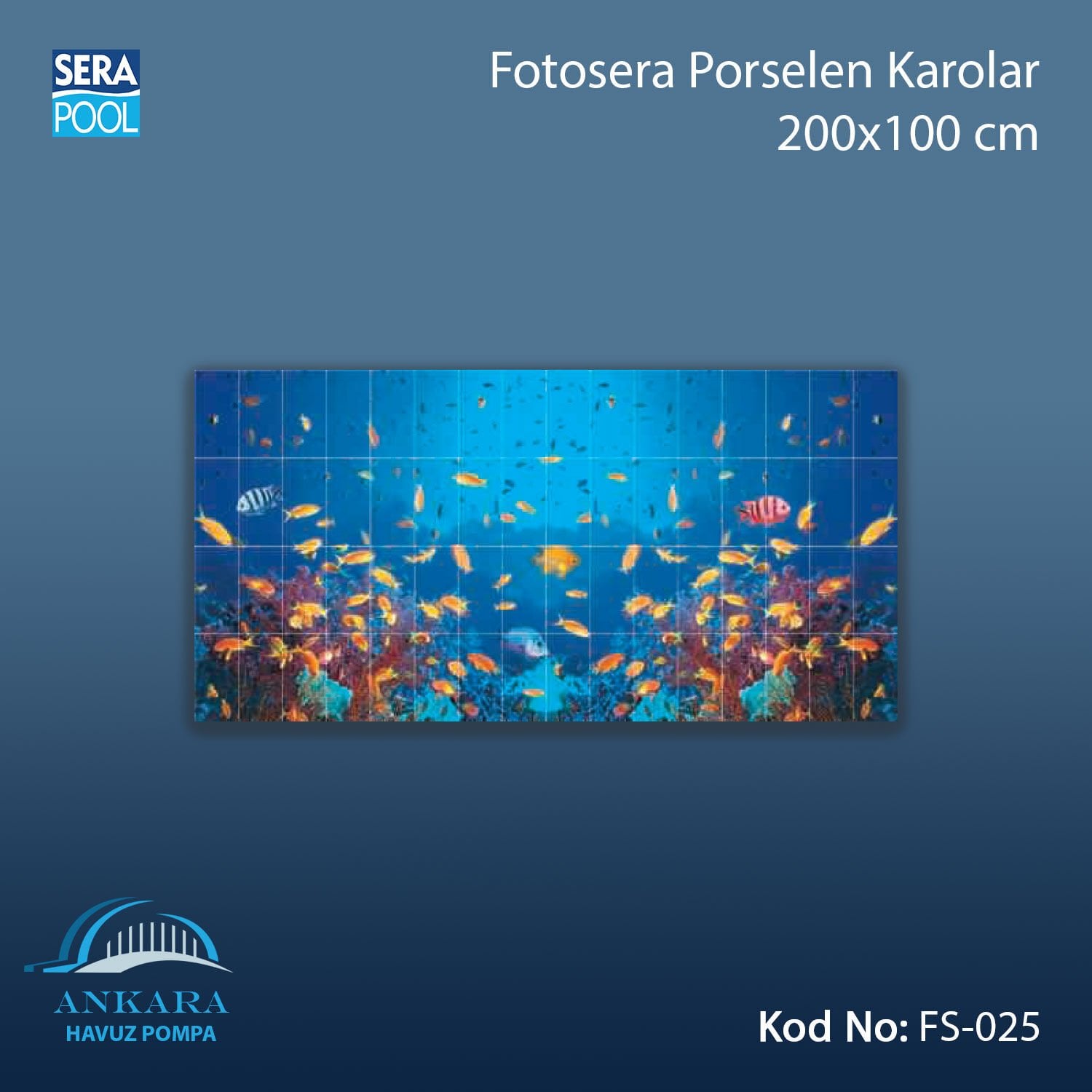 Fotosera Porselen Karolar 200x100cm (m² ile satın alma)