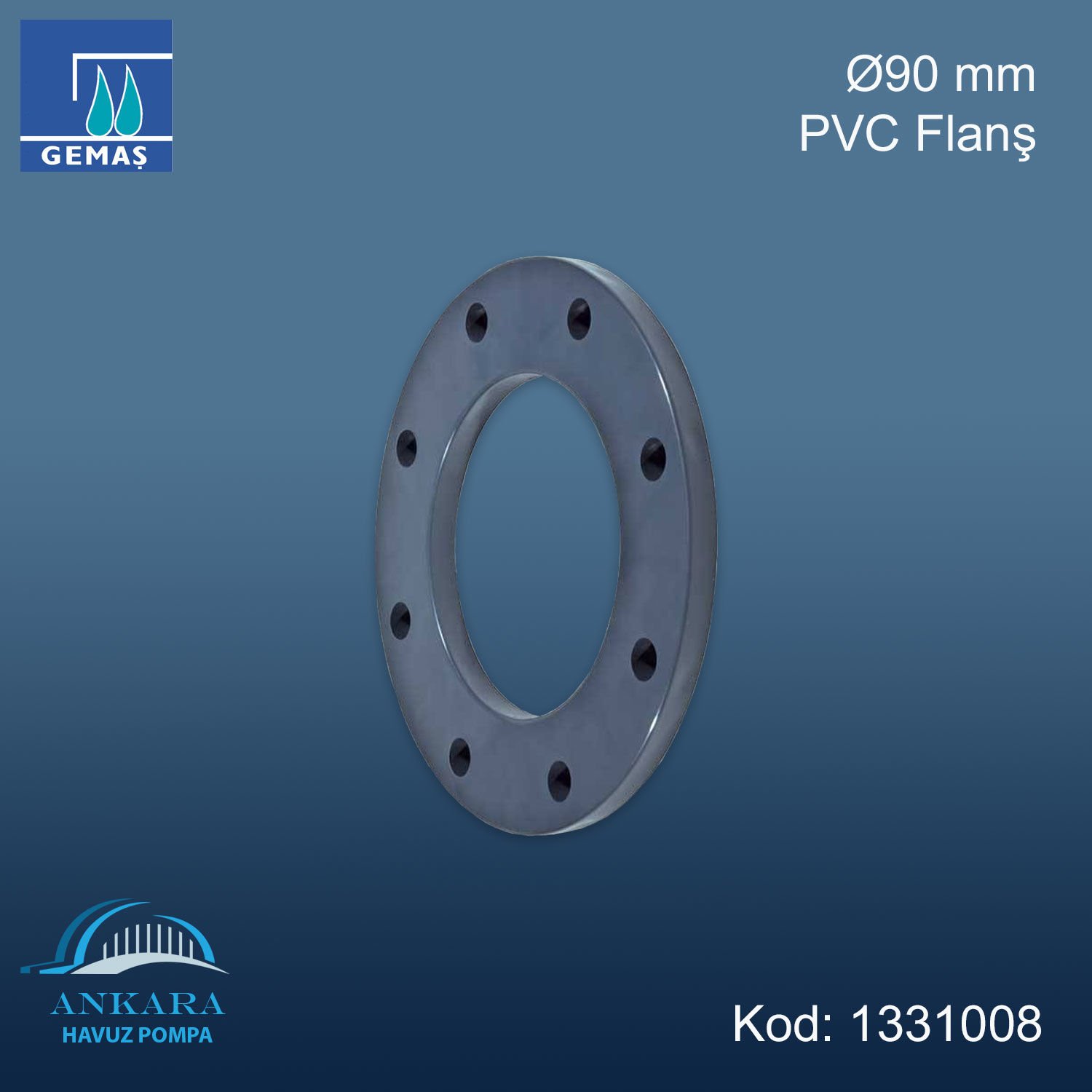Ø90 mm PVC Flanş