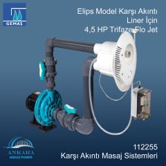 Elips Karşı Akıntı Liner İçin 4,5 HP Trifaze Flo Jet