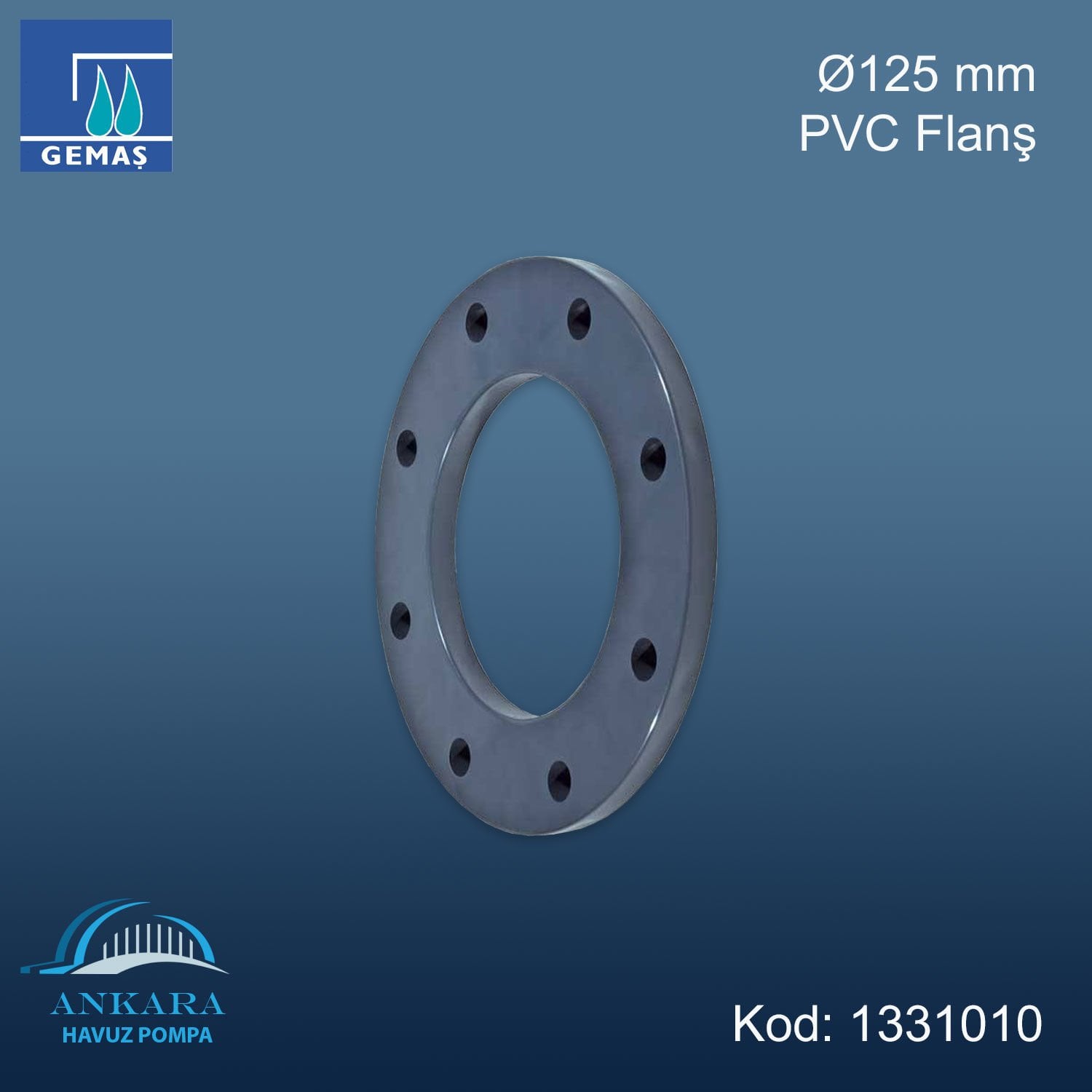 Ø125 mm PVC Flanş