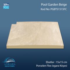 Pool Garden Beige 15x15 cm Flex Izgara Köşeleri