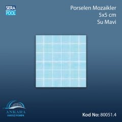 Porselen Mozaik 5x5 cm Su Mavi (m² ile satın alma)