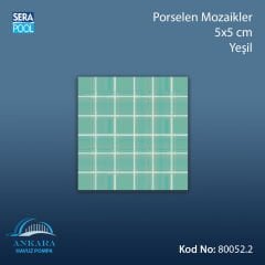 Porselen Mozaik 5x5 cm Yeşil (m² ile satın alma)