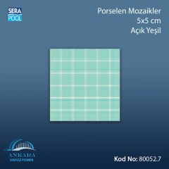 Porselen Mozaik 5x5 cm Açık Yeşil (m² ile satın alma)