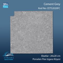 Cement Grey 20x20 cm Flex Izgara Köşeleri
