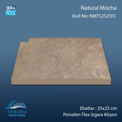 Natural Mocha 25x25 cm Flex Izgara Köşeleri