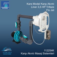 Kare Model Karşı Akıntı Liner 3,5 HP Trifaze Flo Jet