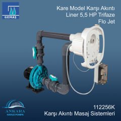 Kare Model Karşı Akıntı Liner 5,5 HP Trifaze Flo Jet