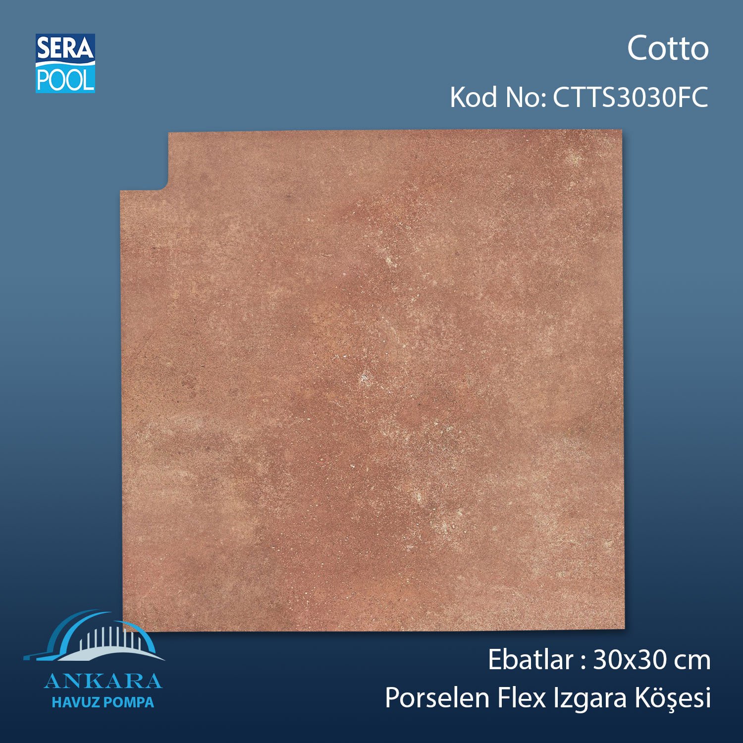 Cotto 30x30 cm Flex Izgara Köşeleri