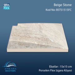 Beige Stone 15x15 cm Flex Izgara Köşeler