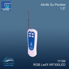 Akrilik Su Perdesi RGB Led'li WF300LED - 1,5''