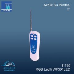 Akrilik Su Perdesi RGB Led'li WF301LED - 2''